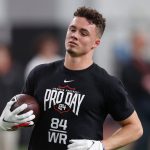 Ladd McConkey performing at Georgia Pro Day.